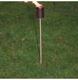 Lot de 2 torches avec pailles - D 8,3 cm x H 82 cm