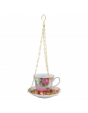 Mangeoire à oiseaux - tasse de thé - D 14,2 cm x H 8,2 cm