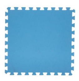 Lot de 8 dalles de sol modulables - Piscine - 50 x 50 cm - Bleu