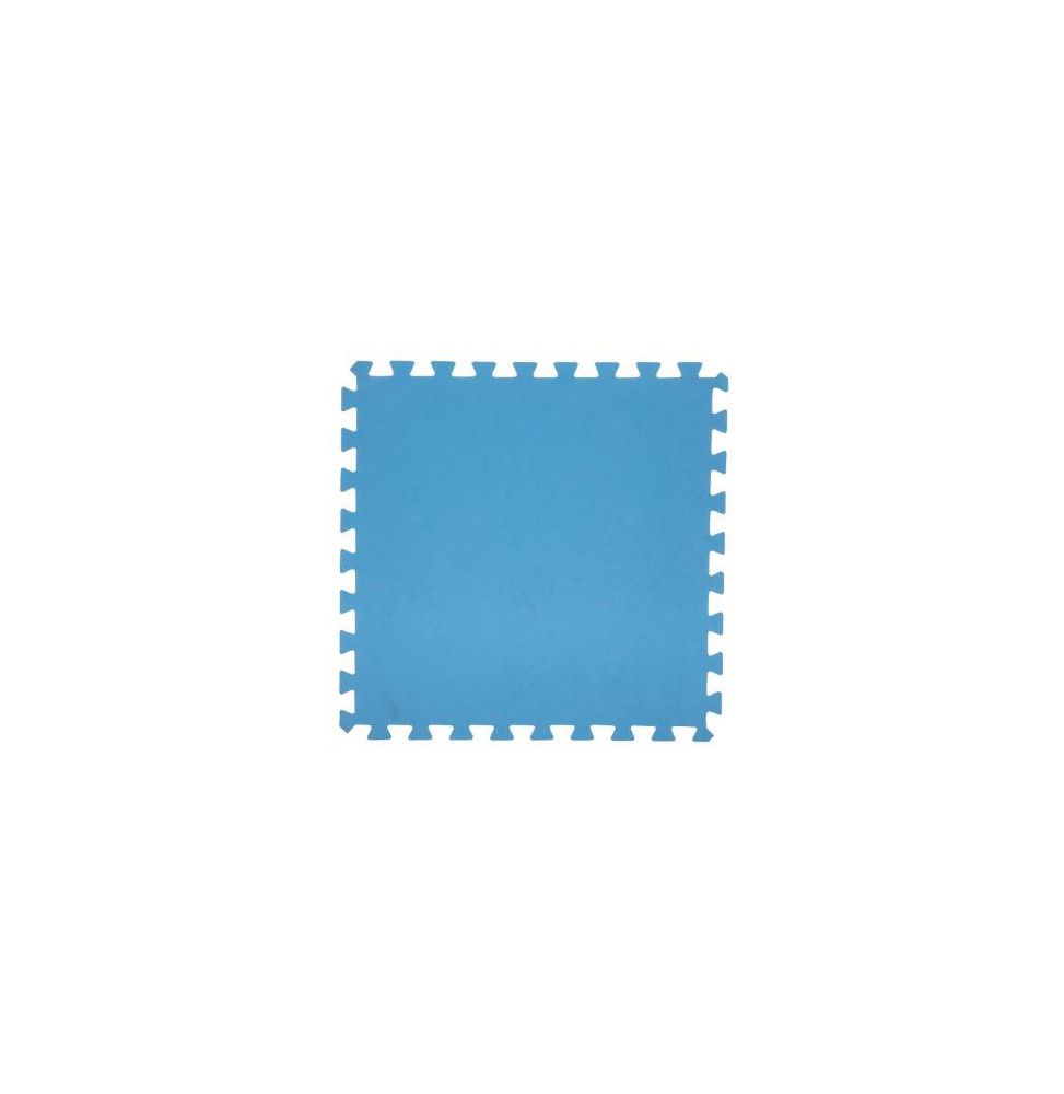 Lot de 8 dalles de sol modulables - Piscine - 50 x 50 cm - Bleu