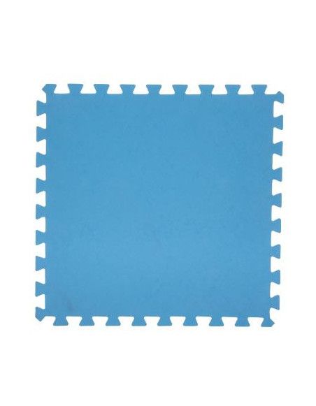 Lot de 8 dalles de sol modulables - Piscine - 50 x 50 cm - Bleu