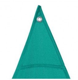 Toile solaire triangle "Anori" - 400 x 400 x 400 cm - Polyester - Vert