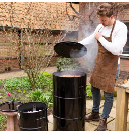 Tablier pour barbecue en cuir - l 59,5 cm x H 104,5 cm
