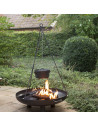 Trépied barbecue - Four Hollandais - L 5,1 cm x l 5,9 cm x H 118 cm