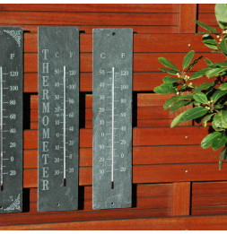 Thermomètre schiste classique - l 10 cm x H 45 cm