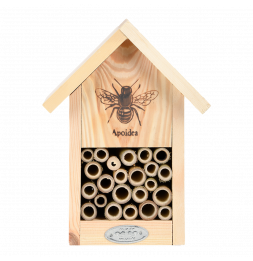Abri à abeilles en bois - Silhouette - L 12,2 cm x l 16,9 cm x H 22,9 cm