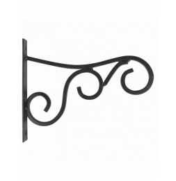 Crochet de suspension en métal - L 25 x l 2,6 x H 20,2 cm - Noir