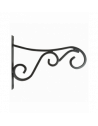 Crochet de suspension en métal - L 35,2 x l 2,6 x H 25,2 cm - Noir