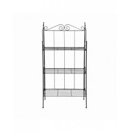 Etagère à 2 niveaux - L 55,5 x l 25,5 x H 109,6 cm - Noir