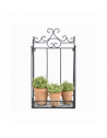 Porte plantes mural pliant - L 44 x l 23,7 x H 78,5 cm - Noir