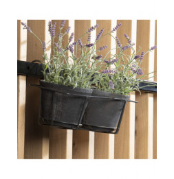 Pot pour plantes en terre cuite - D 16,3 cm x H 12,6 cm - Gris