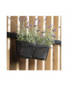 Pot pour plantes en terre cuite - D 16,3 cm x H 12,6 cm - Gris