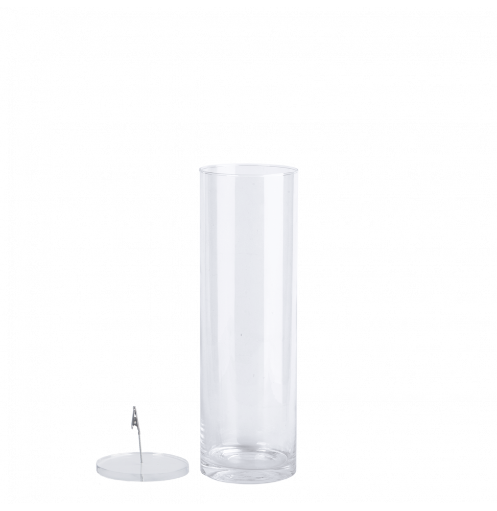 Vase pour fleur immergée avec clip - 4 L