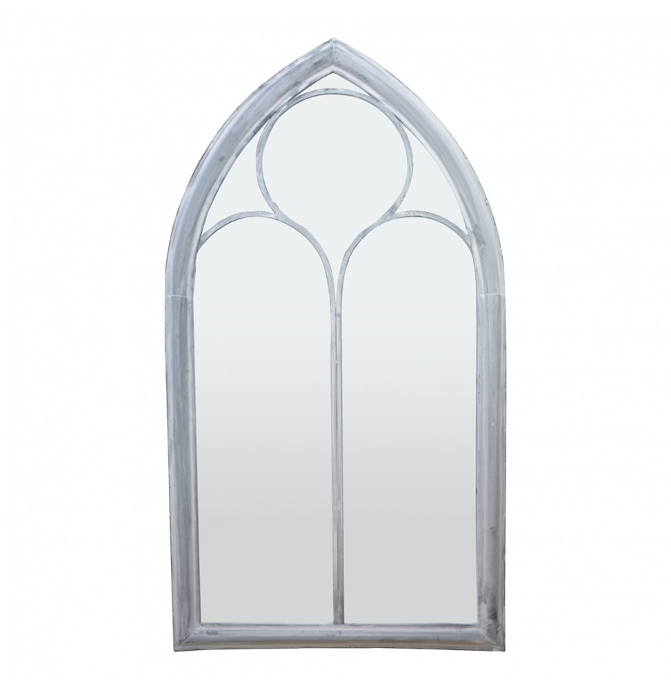 Miroir fenêtre église - L 4,6 cm x l 61 cm x H 112 cm