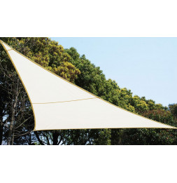 Voile d'ombrage triangulaire - Toile solaire 2 x 2 x 2 m - Blanc