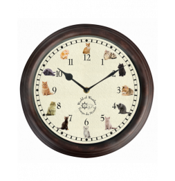 Horloge musicale - Chat - D 30 cm