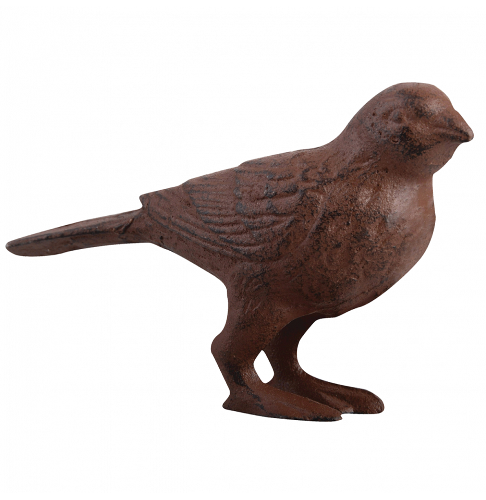 Oiseau décoratif en fonte - L 4,5 cm x l 12,1 cm x H 8 cm