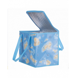 Sac de plage isotherme - L 23,5 cm x l 33 cm x H 31,3 cm - Bleu