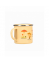 Tasse en métal émaillé - Champignons - L 10 cm x l 12,7 cm x H 9,3 cm