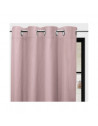 Rideau à oeillets en microfibre - 135 x 250 cm - Bohème - Rose