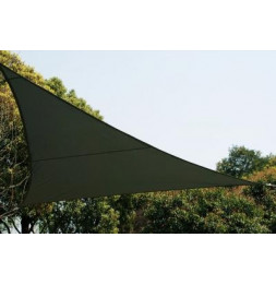 Voile d'ombrage triangulaire - Gris - Toile solaire 5 x 5 x 5 m
