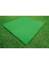 Lot de 9 tapis de protection pré formés - L 78 cm  x l 78 cm - Vert