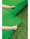 Lot de 9 tapis de protection pré formés - L 78 cm  x l 78 cm - Vert