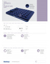 Matelas gonflable - Camping Pavillo - 2 places - L 197 cm x l 137 cm x H 22 cm