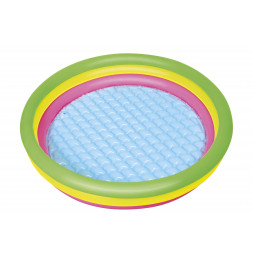 Pataugeoire ronde - 3 boudins - D 102 cm x H 25 cm - Arc-en-ciel