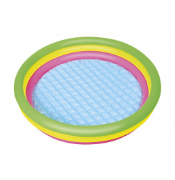 Pataugeoire ronde - 3 boudins - D 102 cm x H 25 cm - Arc-en-ciel