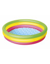 Pataugeoire ronde - 3 boudins - D 102 cm x H 25 cm - Arc-en-ciel