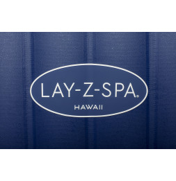 Spa gonflable carré - Lay-Z-Spa Hawaii Airjet - 4 à 6 places - 180 x 180 x H 71 cm - Bleu