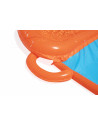 Toboggan glissant - 3 pistes - L 533 cm x l 200 cm x H 30,5 cm - Orange et bleu