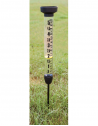Pluviomètre avec support en plastique - D 12 cm x H 105 cm