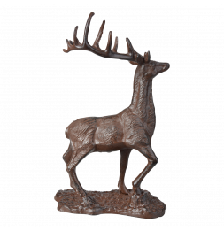 Cerf en fonte - L 13,4 cm x l 20,3 cm x H 32,8 cm