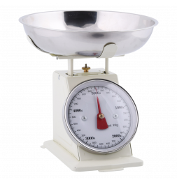 Balance de cuisine rétro - 5 kg - Blanc