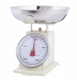 Balance de cuisine rétro - 5 kg - Blanc