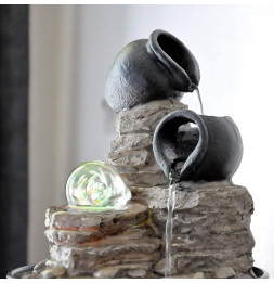 Fontaine Nature Verso - H 25 cm - LED
