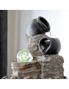 Fontaine Nature Verso - H 25 cm - LED