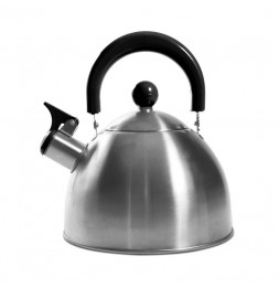 Bouilloire sifflant tous feux - Inox - 1,5L - Noir