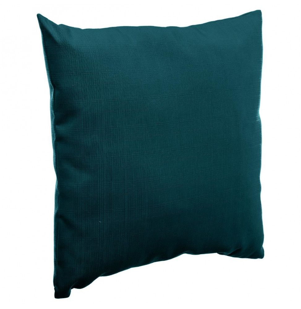 Coussin décoratif d'extérieur - Korai - 40 x 40 cm - Bleu canard