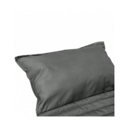 Coussin de transat enroulable - 180 x 60 cm - Gris