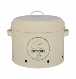 Boîte à conserver pommes de terre - L 23,3 x l 27,5 x H 21 cm - Acier