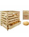 Caisse à pommes de terre - L 47 x l 59,5 x H 49,3 - Bois