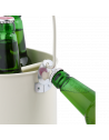 Porte-bouteilles avec décapsuleur L 18,2 x l 27,7 x H 13,5 cm - Blanc