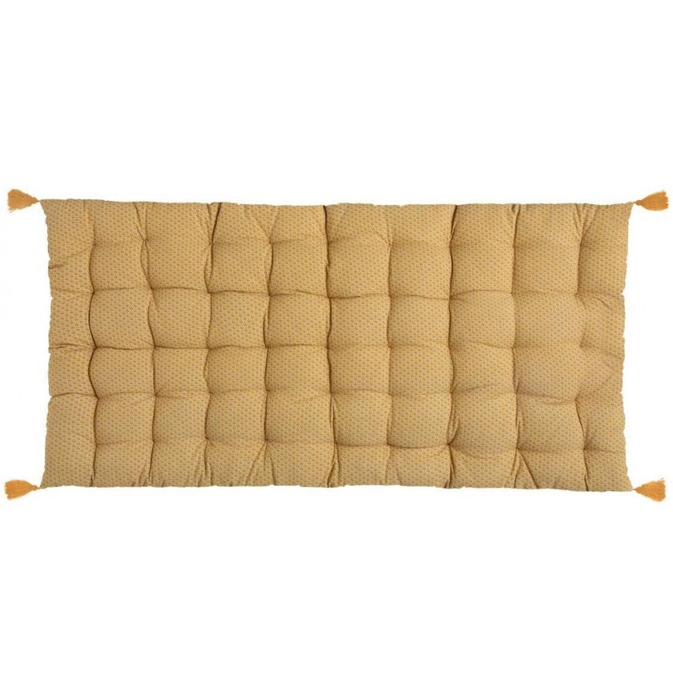 Matelas de sol imprimé - 120 x 60 x 8 cm - Otto - Jaune