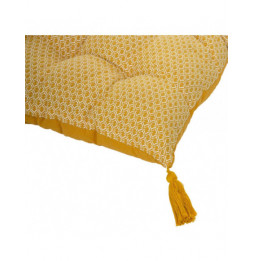 Matelas de sol imprimé - 120 x 60 x 8 cm - Otto - Jaune