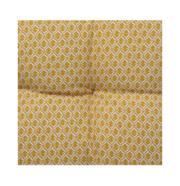 Matelas de sol imprimé - 120 x 60 x 8 cm - Otto - Jaune