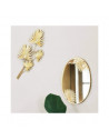 Miroir mural ovale - L 39,5 x l 56,5 cm x H 2,3 cm - To feel good - Doré