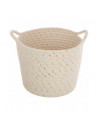 Lot de 3 paniers lurex - Tailles différentes - Blanc